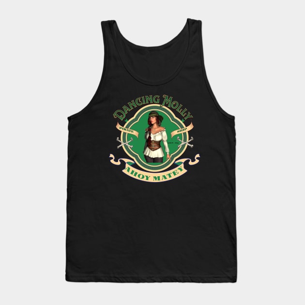 Dancing Molly Pirate Ship Tank Top by Bootylicious